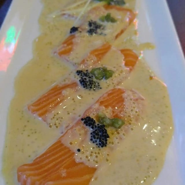 Salmon Carpaccio Specialty.