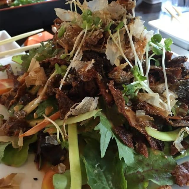 Salmon Skin Salad.