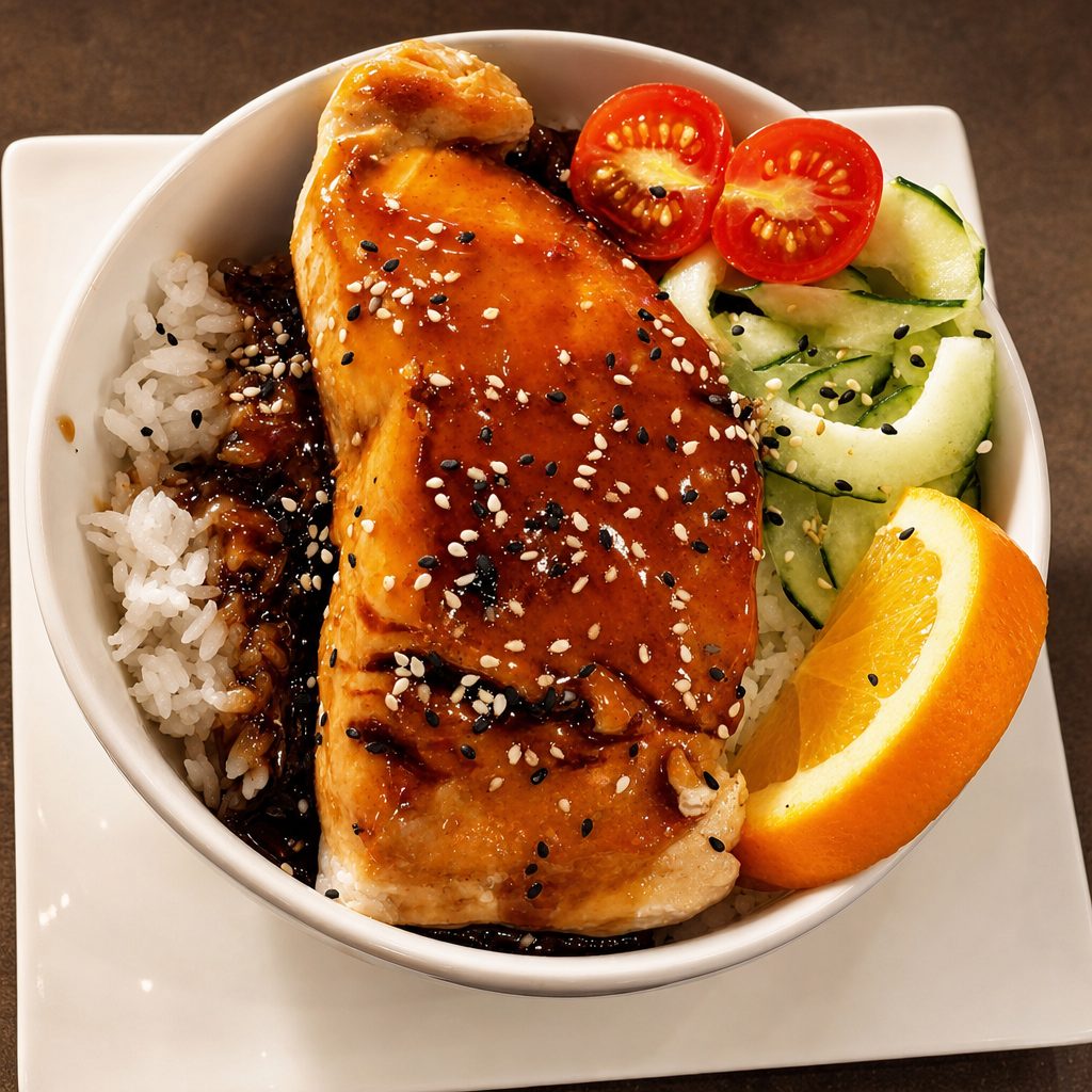 Salmon Teriyaki Bowl.