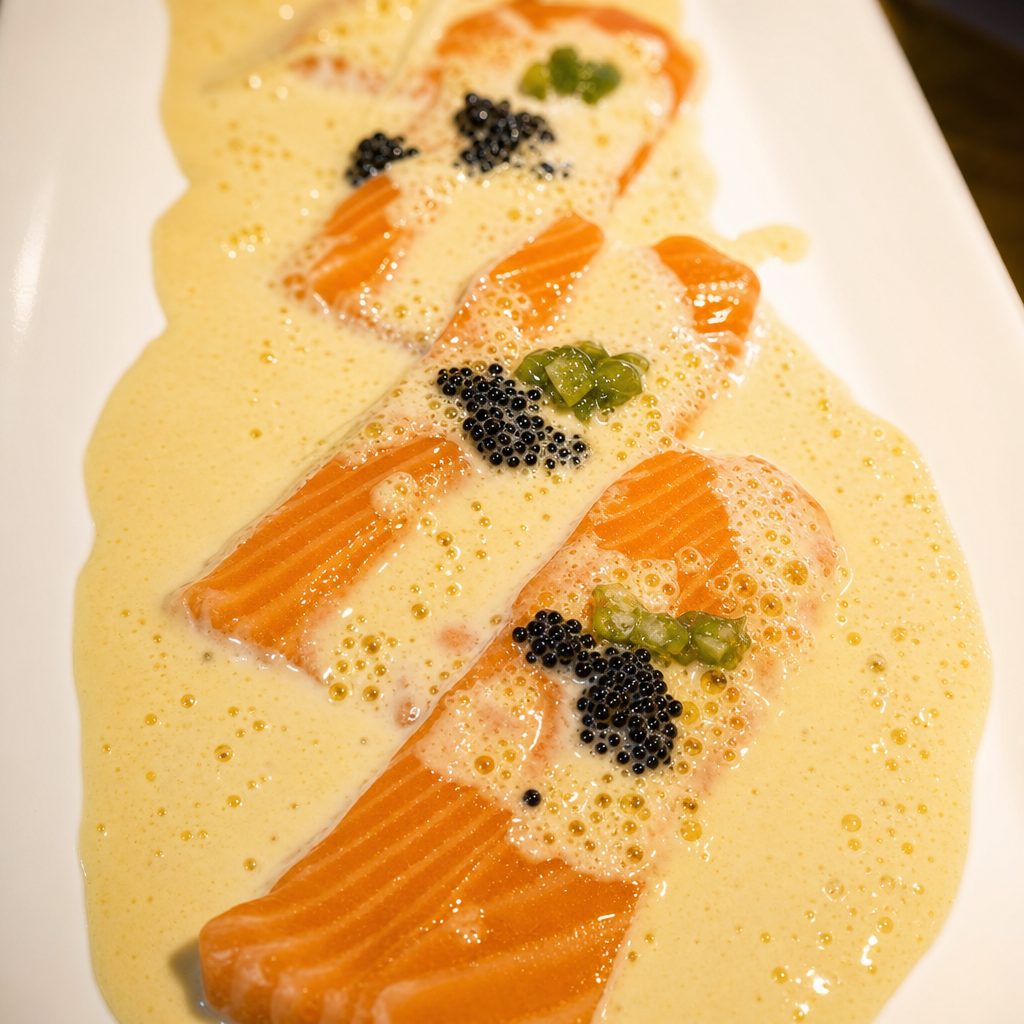 Salmon Carpaccio Specialty.