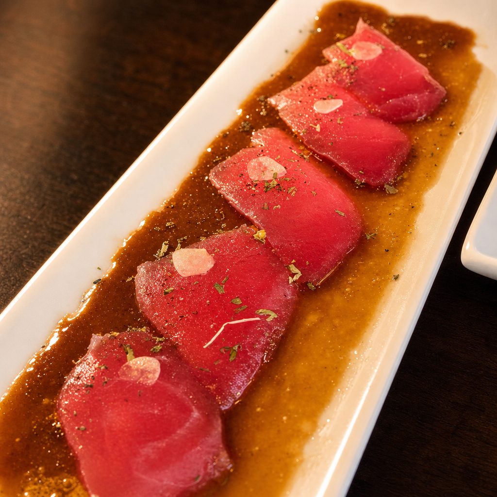 Tuna Carpaccio Specialty.